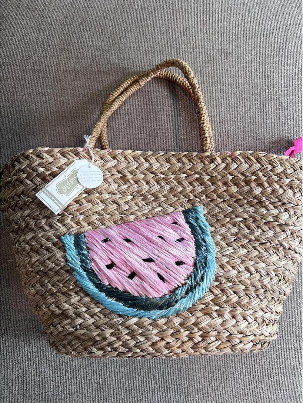 Mudpie Large Rafia Bag